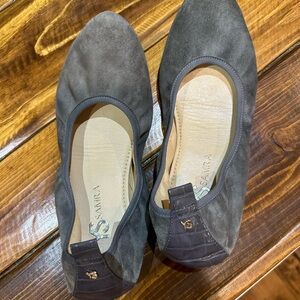 Gray Suede Women's Shoes